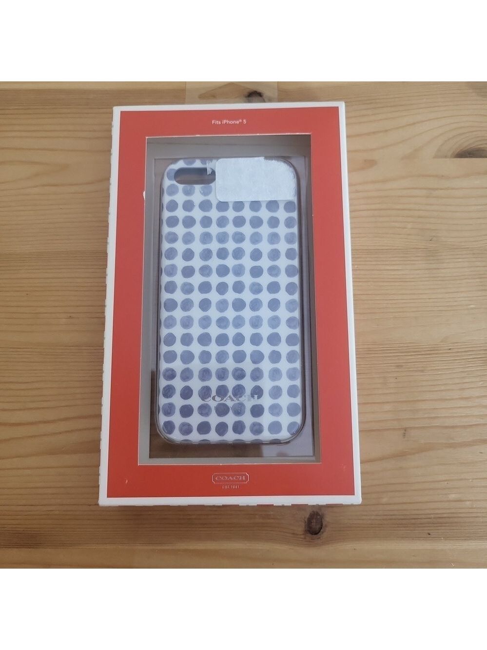 Vintage Coach Blue Polka Dot iPhone 5 Phone Case